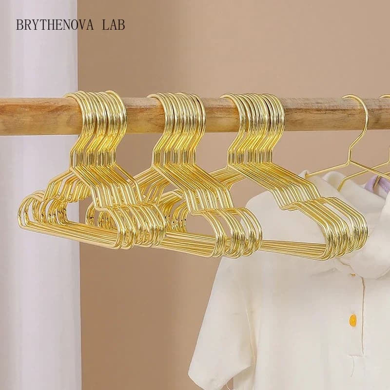 20pcs 5/10/ Kids Baby Child Clothes Hangers Metal Infant Pet Dog Puppy Cat Storage Rack Wordrobe Organizers Portable Durable