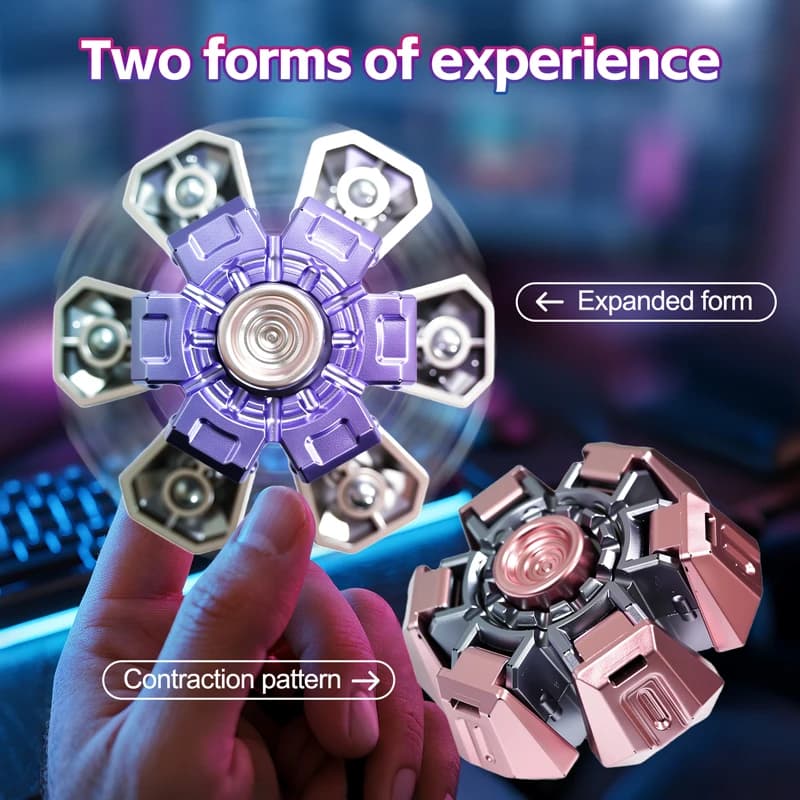 Giocattoli Creativi Antistress EDC, Giroscopio Rotante da Dito, Spinner Manuale, Giocattolo Antistress per Ufficio, Regalo per Adulti e Bambini