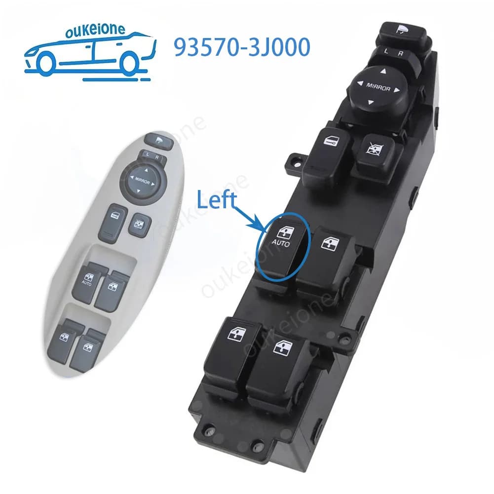 93570-3J000 per Hyundai Veracruz 2007 2008 2009 2010 2011 2012 Lato conducente Interruttore alzacristallo elettrico Pulsante di controllo principale