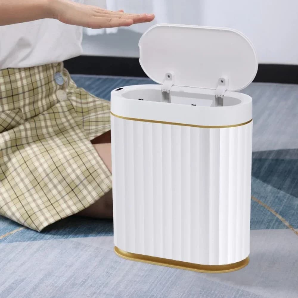 Cestino per Rifiuti da 7L con Sensore Intelligente, per Cucina, Riciclo, Bagno, Contenitore per Rifiuti, Accessori per il Bagno
