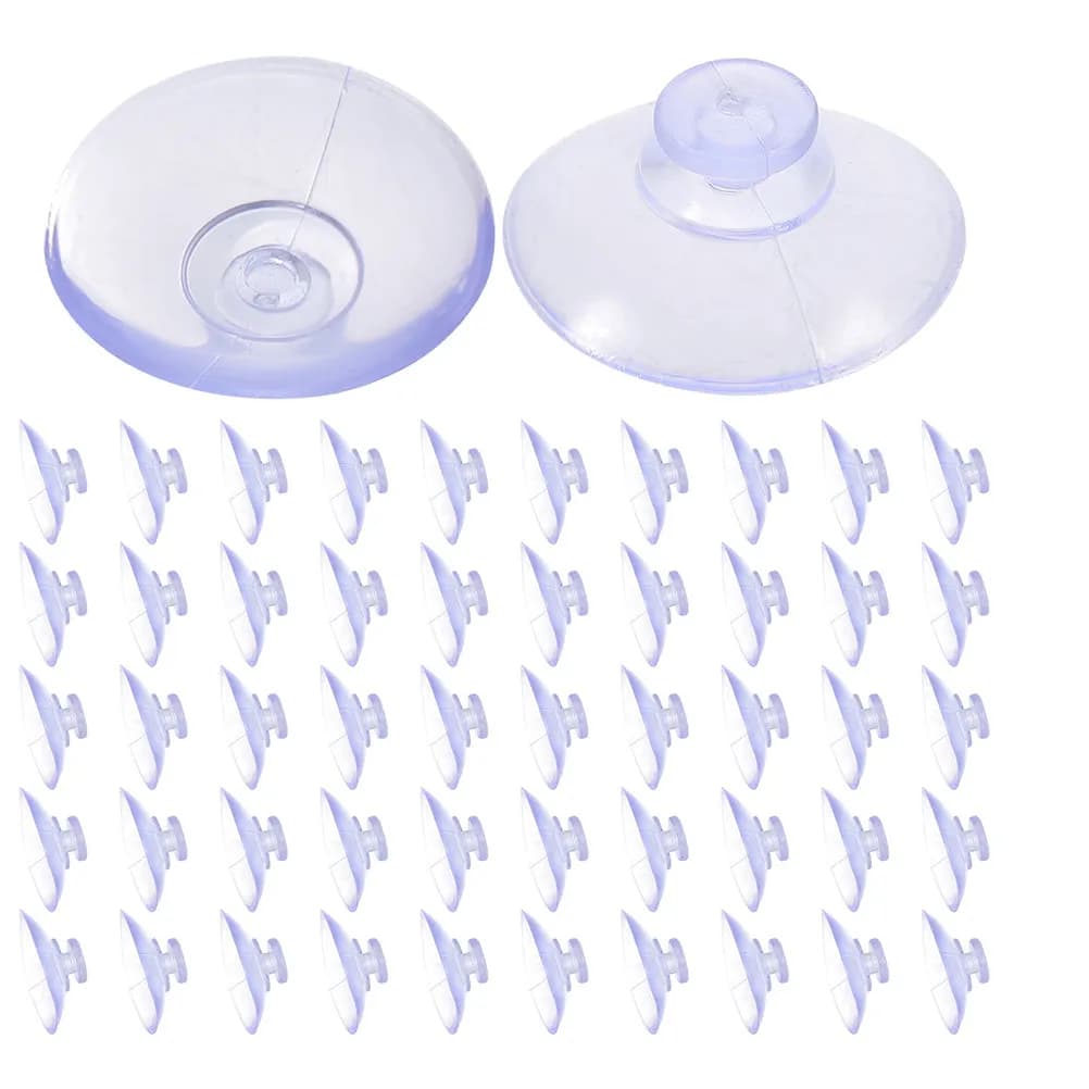 200 Pezzi Mini Ganci a Ventosa Trasparenti Resistenti per Vetri, Piani Tavolo, Acquari, Finestre, Specchi - Senza Foratura, Facili da Applicare, Tenuta Sicura