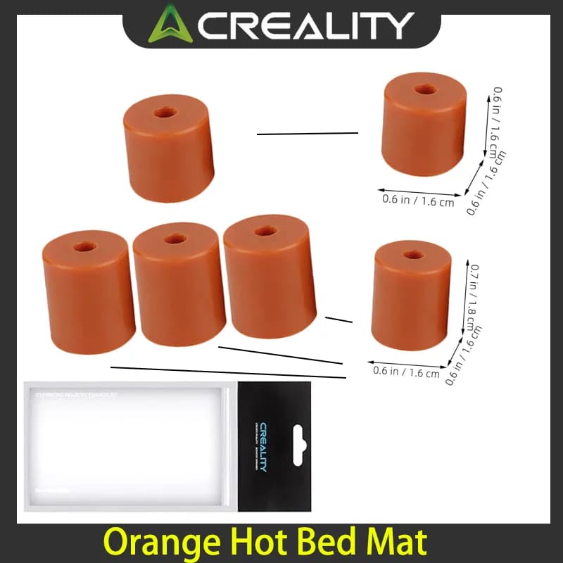 Tappetino per stampante 3D Stampante Parti di costruzione riscaldate Letto caldo Facile installazione Supporti in silicone Letto caldo riscaldato Colonna di livellamento Facile installazione