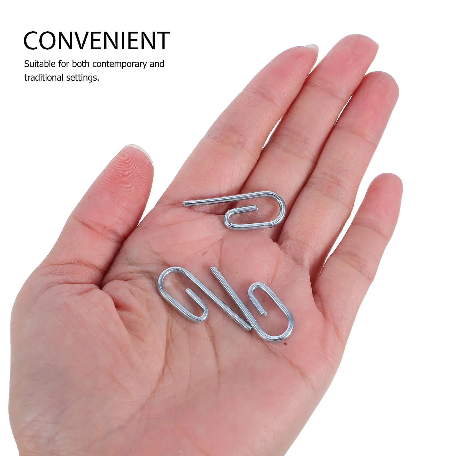50Pcs Metal Curtain Hooks Versatile Drapery Hooks for Heavy Duty Curtains Contemporary Traditional Decor Curtain Hook Pins Set