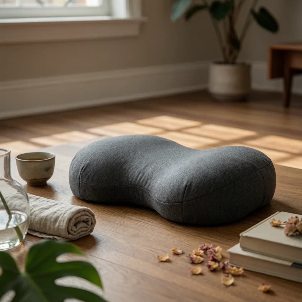 Meditation Cushion Ergonomic Mindfulness Cushion Zafu Comfortable Pressure-Relieving for Meditators