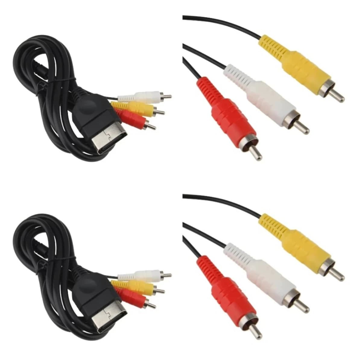 10 pz/lotto Cavo RCA a Composito da 1,8 m, Cavo Audio Video AV per Console Xbox Classica Originale, Accessorio per Giochi