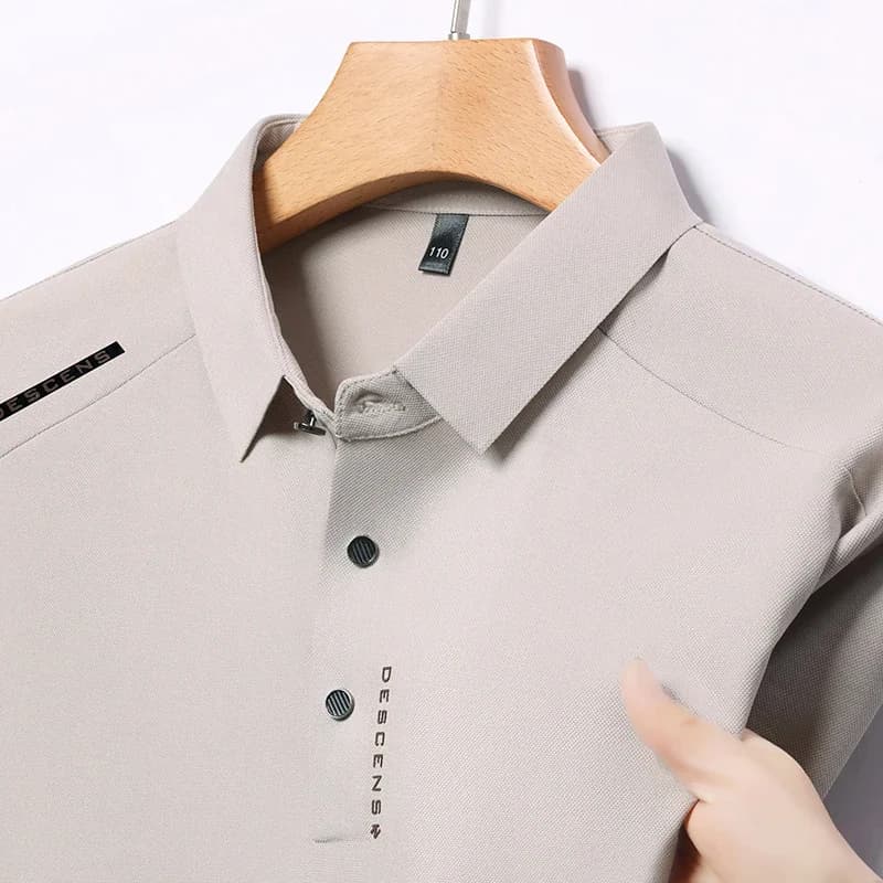 2025 Polo a maniche corte stampata moda casual da uomo nuova T-shirt versatile estiva comoda e traspirante antirughe