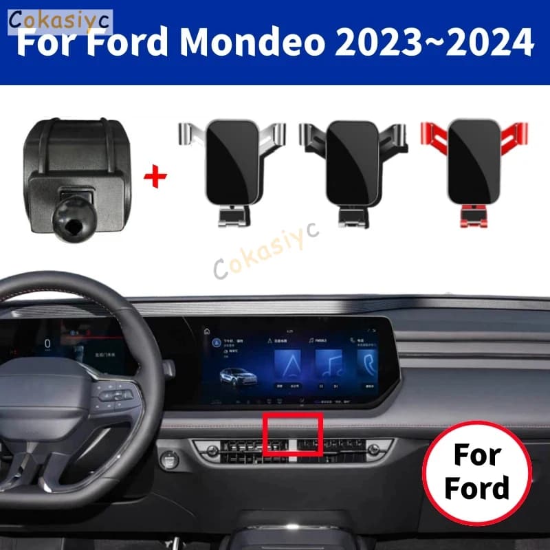 For Ford Mondeo 2023 2024 Car Phone Holder Gravity Car Phone Air Vent Mount GPS Bracket Base Stand Car Styling Car Accessories