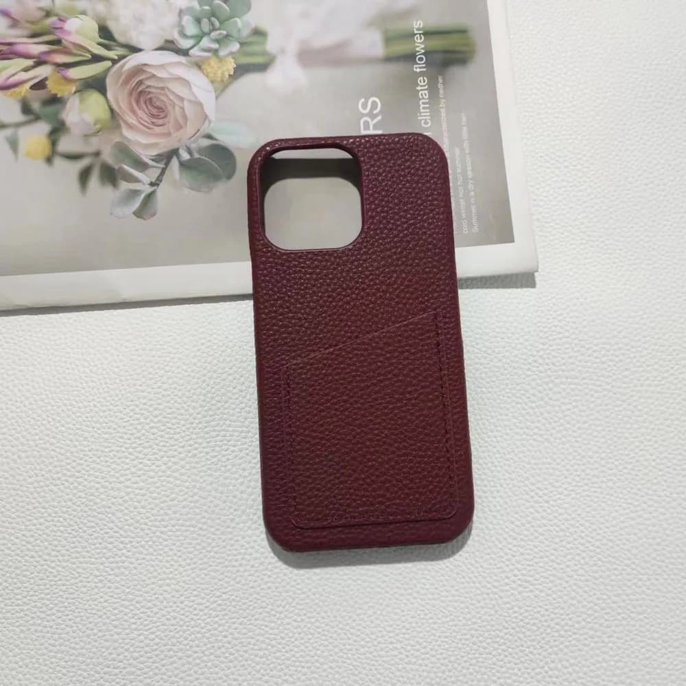 Nuovo modello Lychee adatto per iPhone 17 Custodia per telefono plug-in 16promax Semplice 15pro Mezza confezione 14 13 Cover protettiva antigoccia