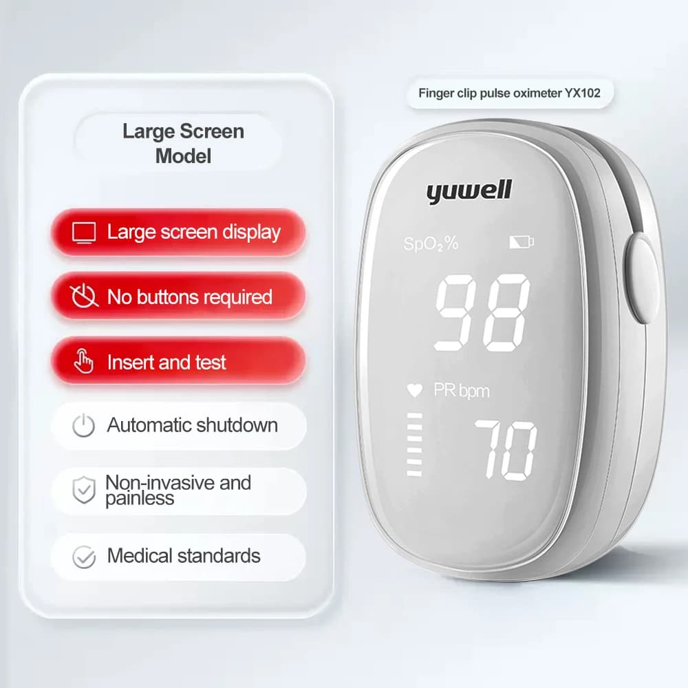 Rechargeable Oxymeter Strap finger pulse oxymeter monitor for blood oxygen saturation Digital LED display Child
