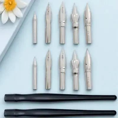 2Sets Plastic Dip Pen Set Complete Cartoon Nib Holder Kit for Drawing Calligraphy Writing Art Supplies Cartoon Pen Accessory