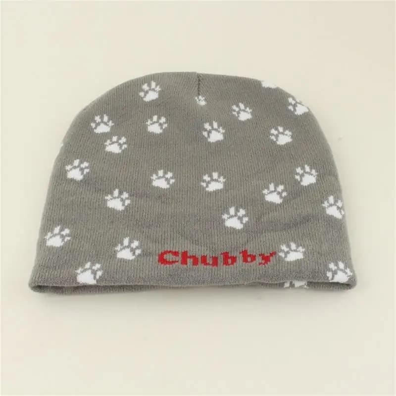 652F 2000s Knitted Brimless Letter Heart Jacquard Pattern Pullover Hat Hiphop Brimless Hat