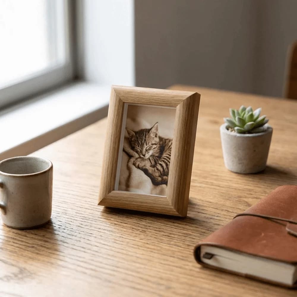 2PCS Small Frame Rustic Antique Picture Frames Mini Square Display Holders Handmade Photo Storage Frame Bedroom