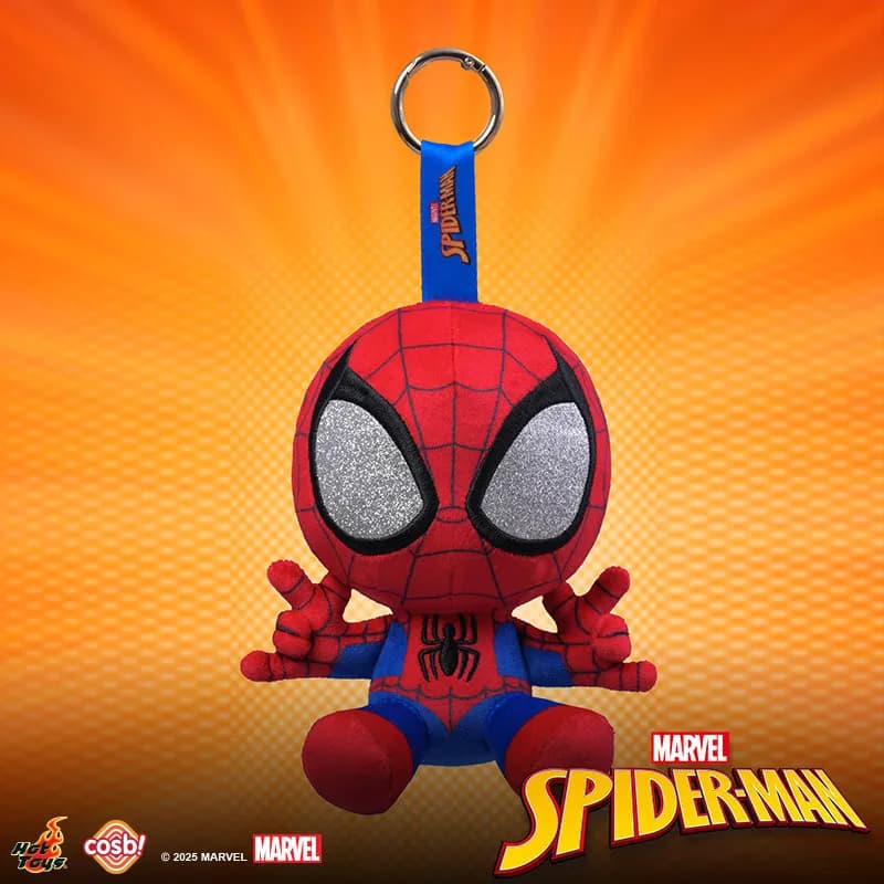 Hot Toys Avengers Spider Man Cosbi Keychain Doll Blind Box Merchandise Backpack Charm Keyring Holiday Surprise Gifts For Fans