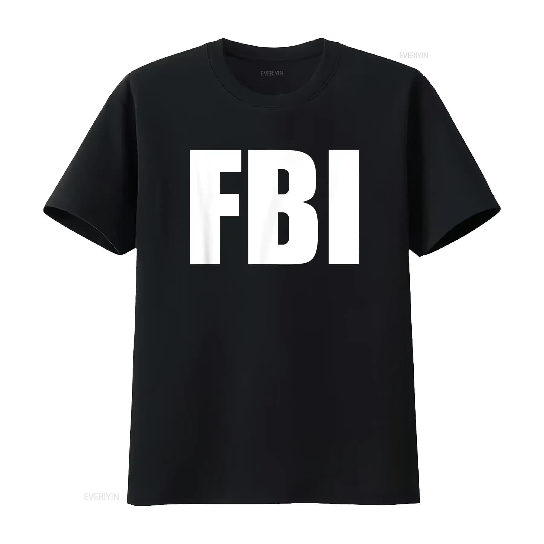 FBI Bureau of Investigation Federal Logo Vintage Logo Fashionable Top to wear everyday Comfortable streetwear