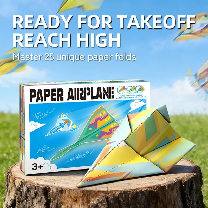 Paper Airplane Specific Origami, Children's Handmade 3D Colored Paper, Kindergarten Puzzle Thinking Training