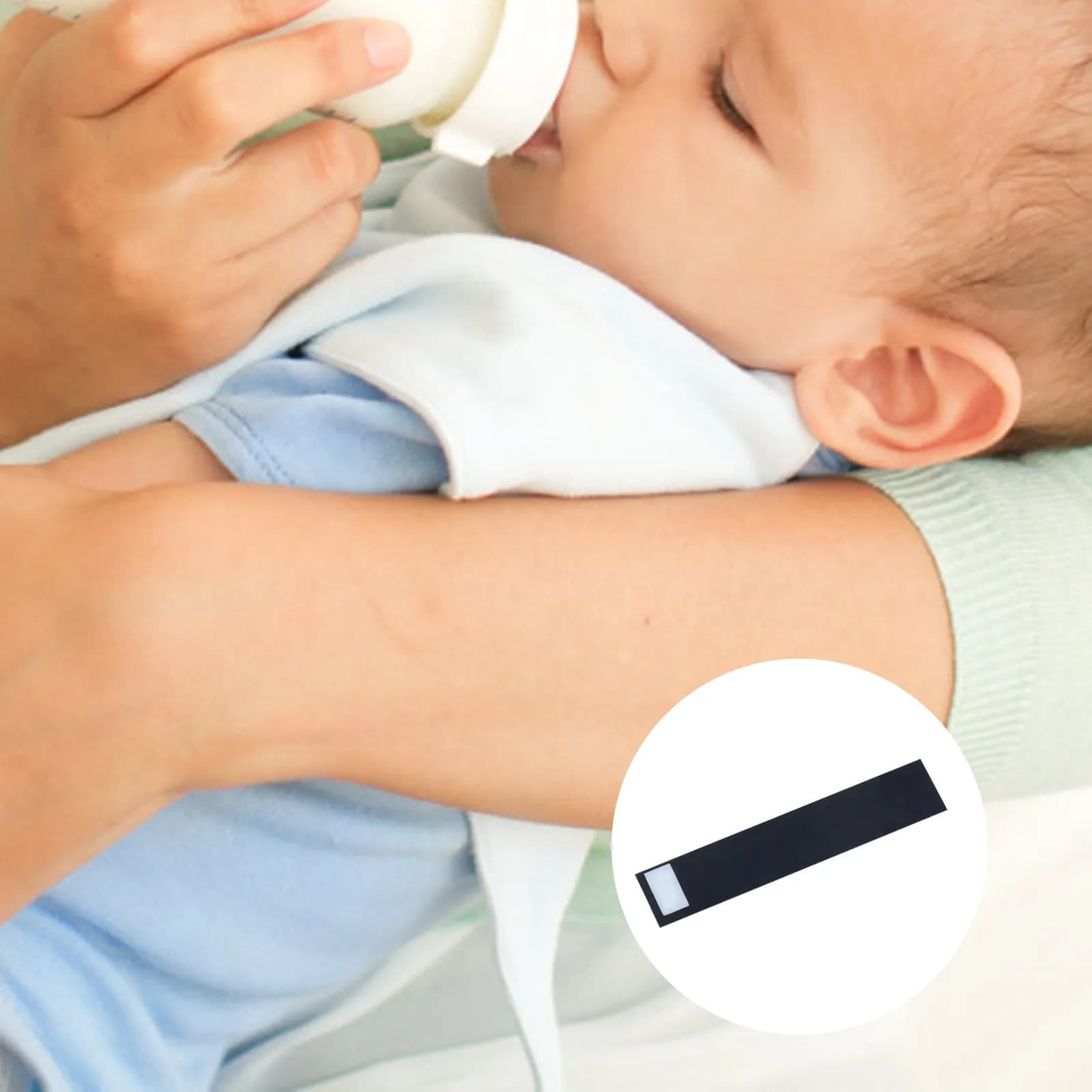3Pcs LCD Thermometer Sticker Strip Accurately Measures Milk Bottle Water Temperature Easy Stick Quick Read Safe for Babies