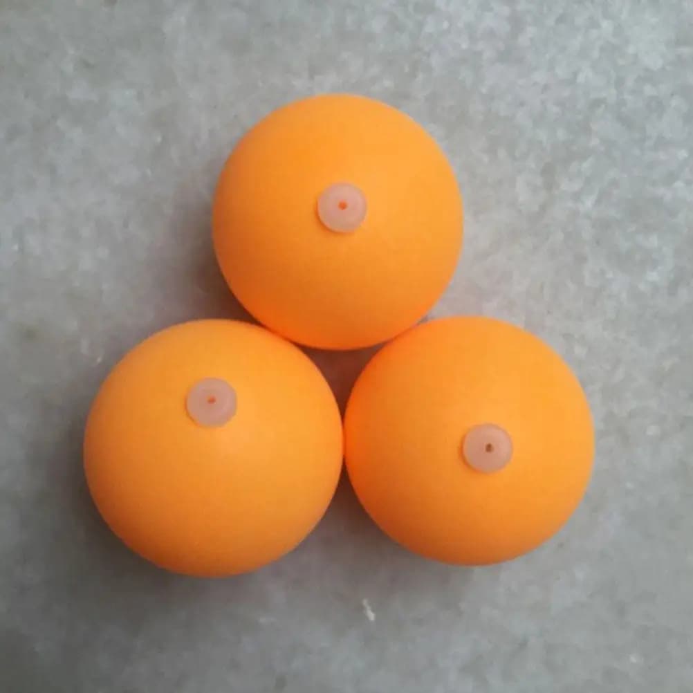 30 Palline da Ping Pong Perforate per Allenamento con Tappo in Silicone, Fori Aerodinamici, Asta Morbida Elastica per Esercizi Efficaci