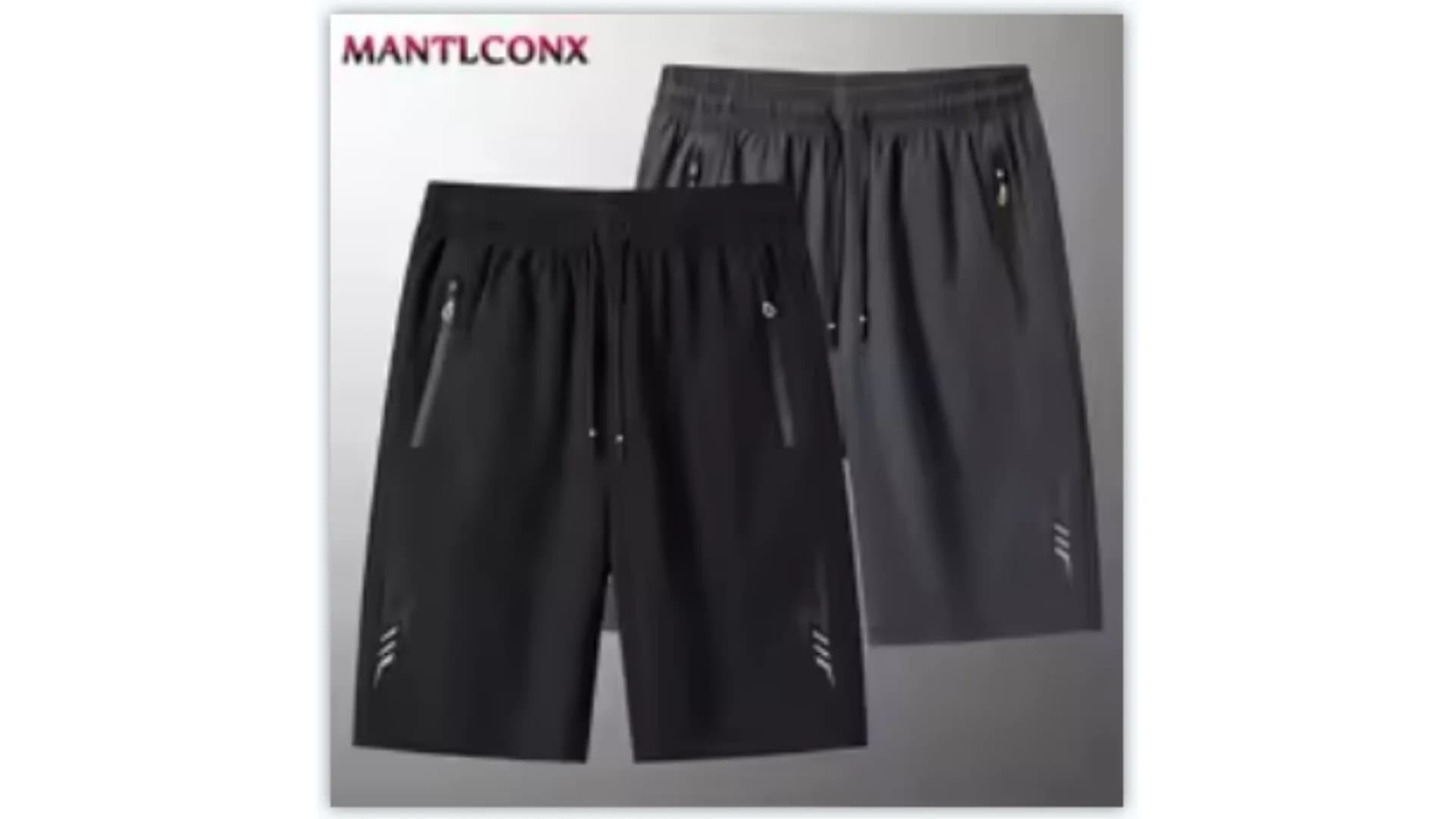 Pantaloncini Sportivi Estivi da Uomo, Abbigliamento Sportivo Fresco, Shorts da Corsa, Pantaloni Casual per Palestra, Fitness, Allenamento, Jogging, Nero e Grigio
