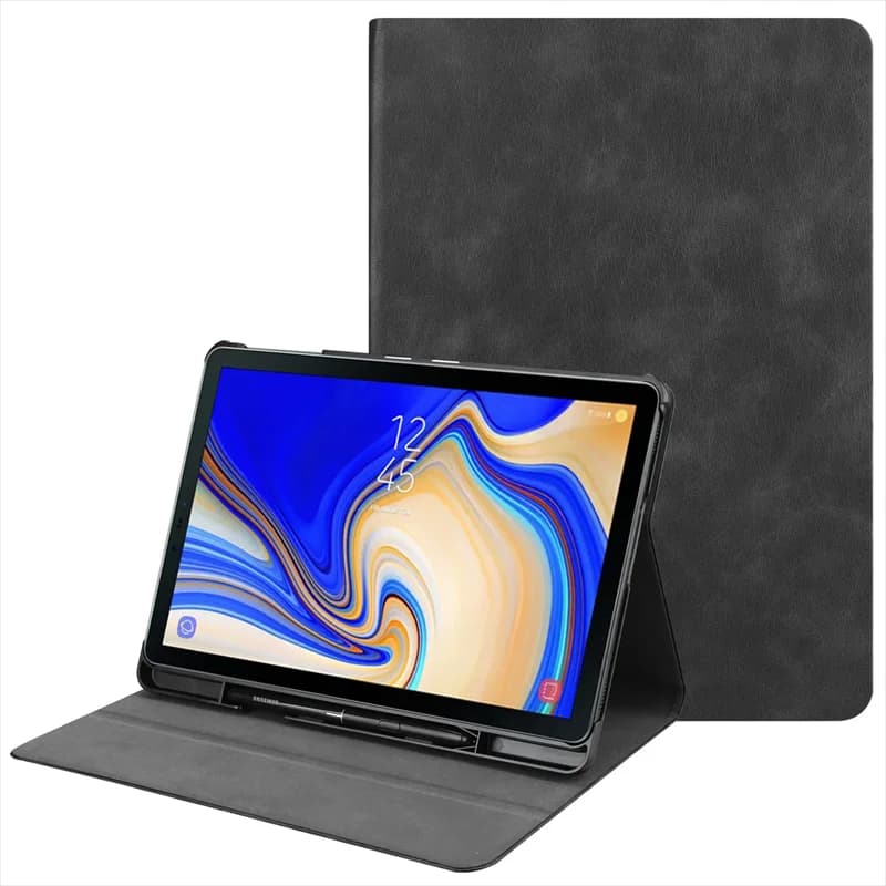 For Samsung Galaxy Tab S4 Case with Pencil Holder PU Leather Stand Magnetic Cover For Galaxy Tab S4 10.5 inch SM-T830 T835 Case