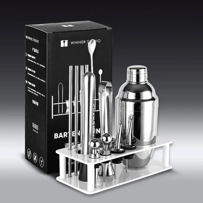 Set di shaker per cocktail da bar Set di shaker per miscelazione in acciaio inossidabile da 350 ml 550 ml
