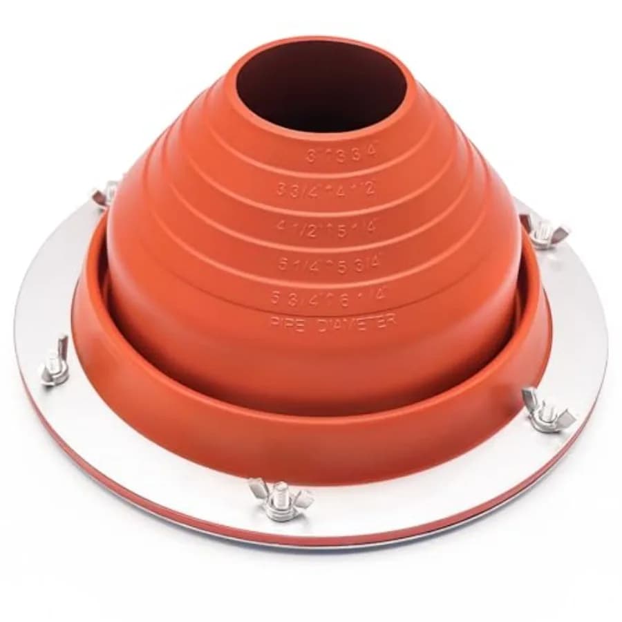 Kit passacavo in silicone per tenda, flessibile, resistente alle alte temperature, per tubi da 3 a 6-1/4 pollici di diametro esterno, per tenda a campana