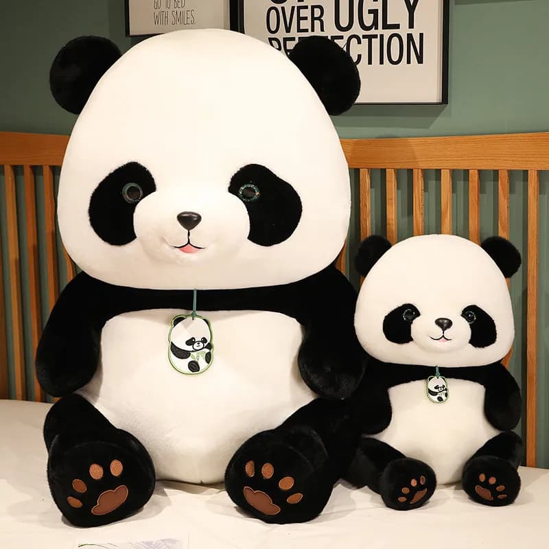 Peluche Gigante a Forma di Panda, Simpatico Pupazzo Morbido, Cuscino Decorativo per Dormire, Regalo Adorabile per Ragazzi