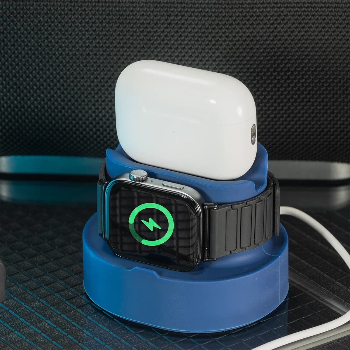 Supporto di ricarica per orologio 3 in 1 Supporto per supporto di ricarica in silicone per auricolare per telefono per IWatch 10 9 Airpods Pro 2 3 Dock Station Soporte