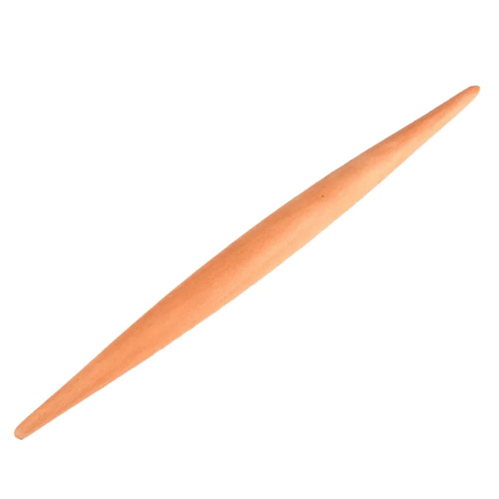 Mattarello francese Rullo per pasticceria in legno per pizza, pasta, torta, biscotti, torta, fondente, 34 cm