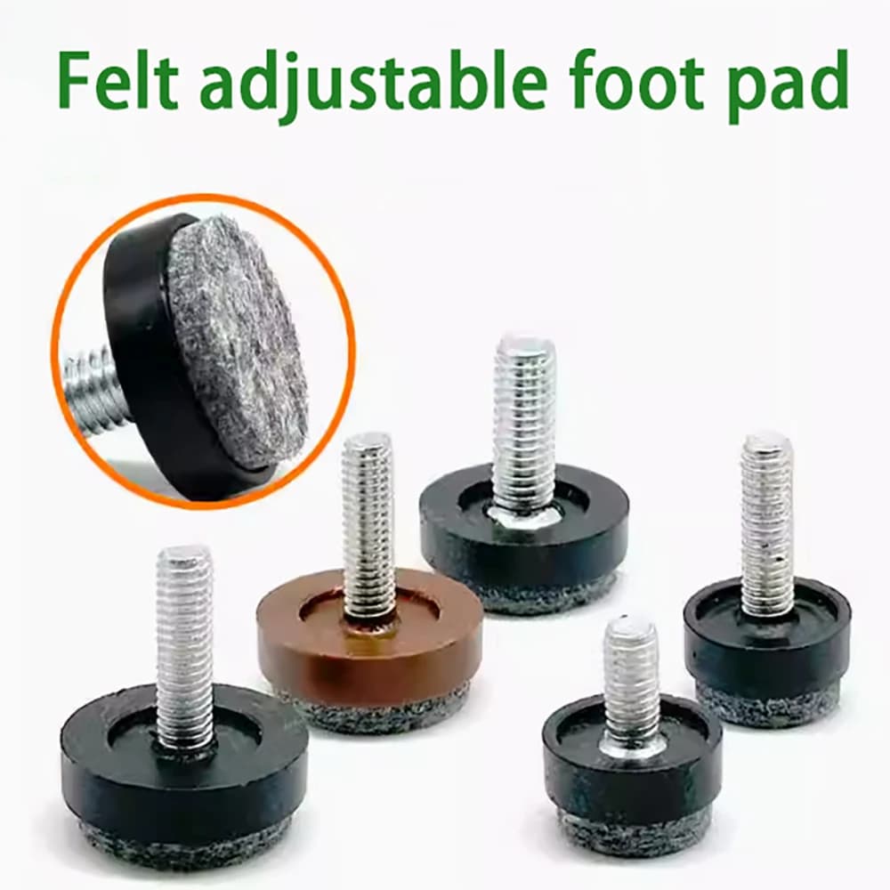 4/8/16 pezzi feltro nylon piedini regolabili viti M6 M8 tavolo sedia equilibrio piedi pastiglie mobili gamba protezione antiscivolo