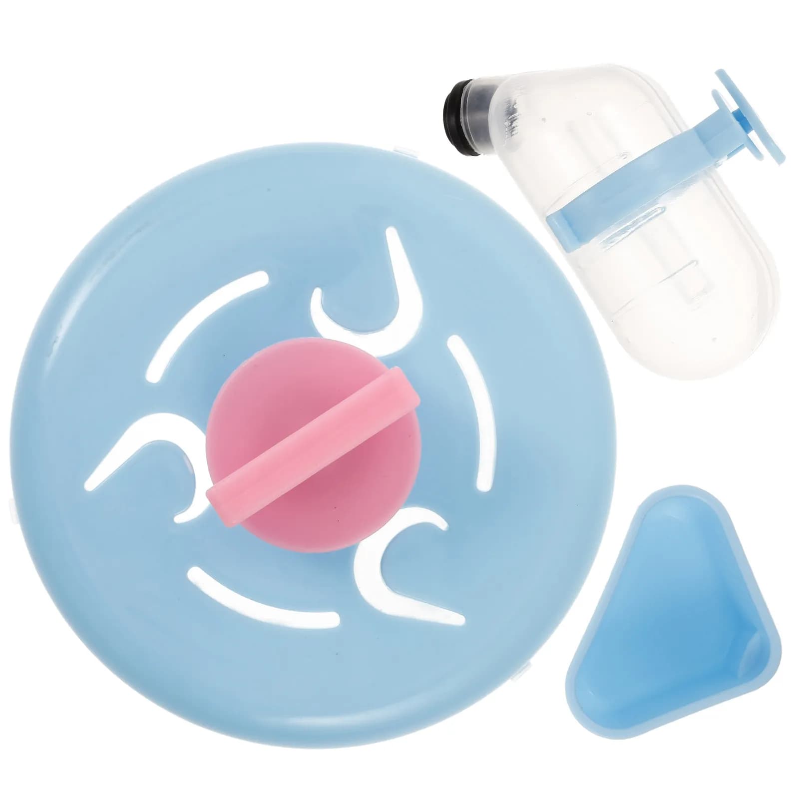Set di Accessori per Gabbia di Criceti: Ruota per Esercizio, Ciotola per Cibo, Bottiglia d'Acqua, Strumento per l'Esercizio di Piccoli Animali, Gerbilli e Topi, Forniture per l'Alimentazione degli Animali Domestici