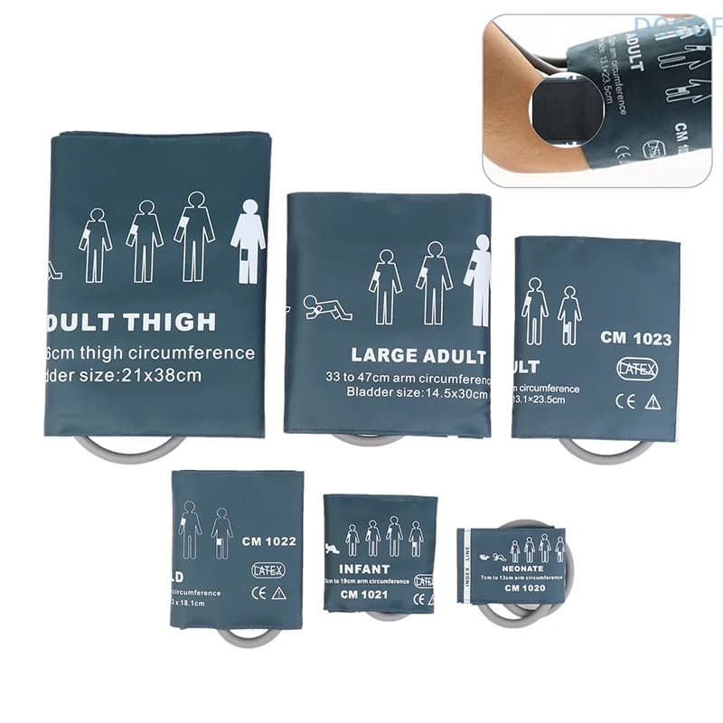 Reusable 6 sizes of nylon cuffs cuff cuffs for patient monitor for blood pressure monitor people use cuff