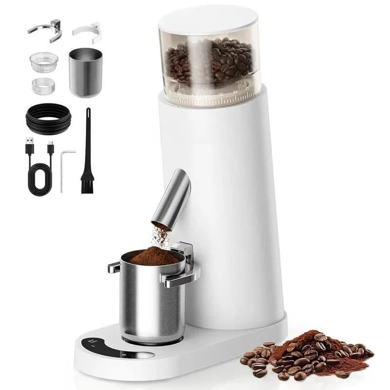 Anti-static Portable Coffee Bean Grinder Rechargeable SUS420 Steel 60 Gear Settings Manual Mill for Home Espresso Outdoor