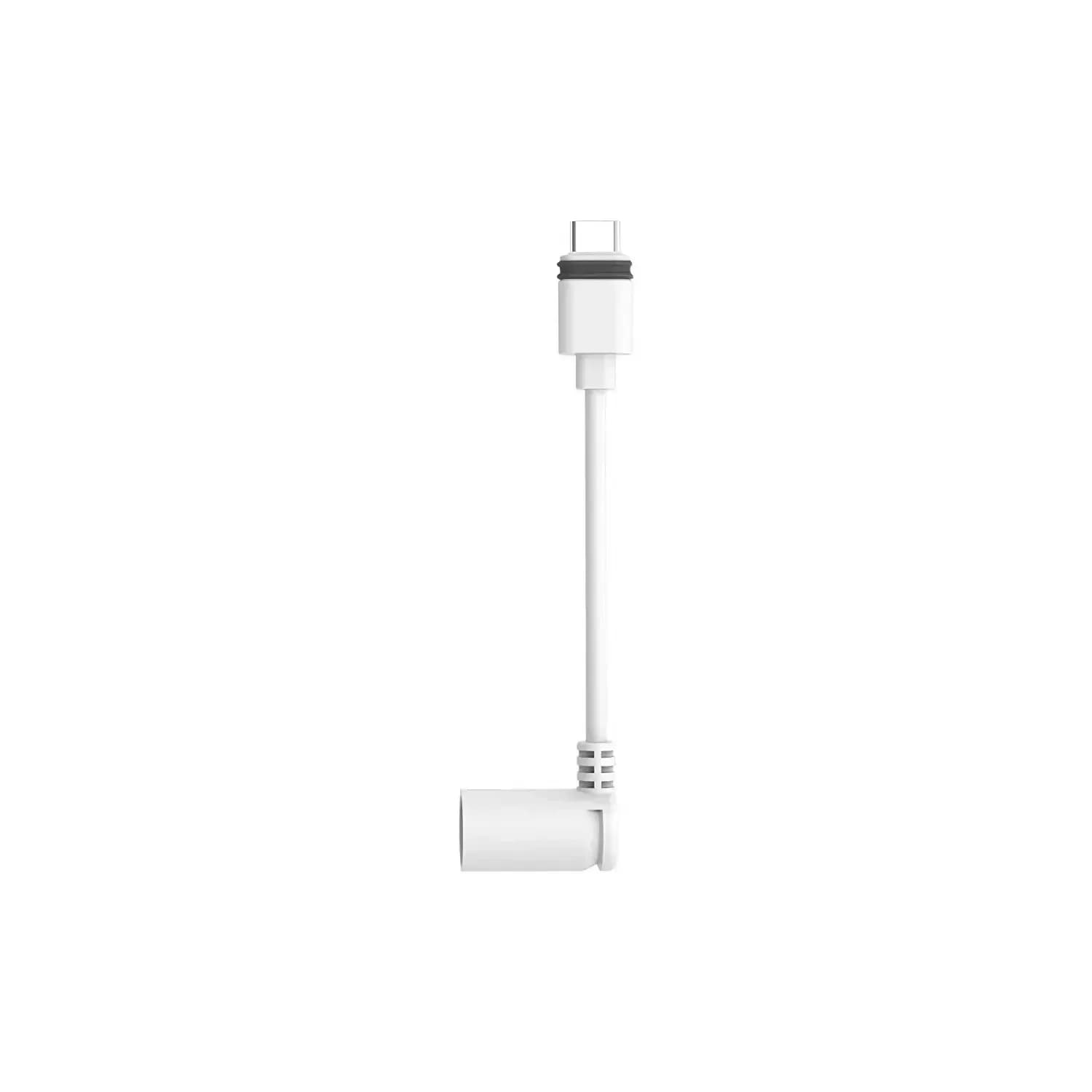 USB-C plug adapter for USB-C cameras for solar panel with plug, super solar panel compatible, Cam Plus/Pro spotlight (white)