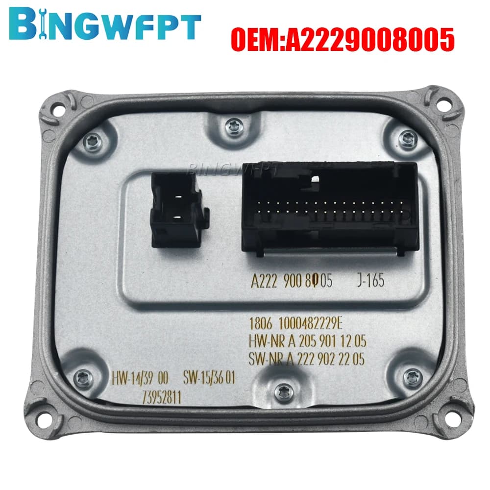 New LED Headlight Control Module 2229008005 A2229008005 For Mercedes W205 C Class C300 C350e C43 C63 S AMG