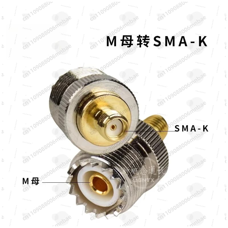 Adattatore walkie-talkie da 2 pezzi, connettore M femmina a SMA-K, connettore SMA femmina/SL16, testa 3107