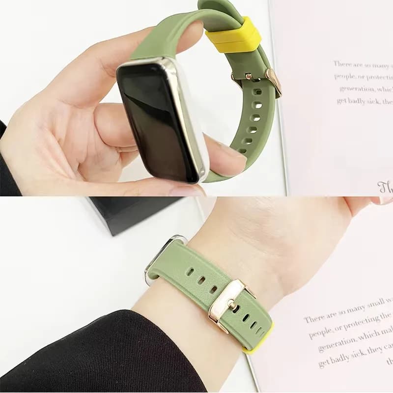 Cinturino in silicone per Xiaomi Mi Band 7 Pro Texture in pelle da polso sostitutivo per Mi Band 7Pro sport Accessori per cinturino Lychee