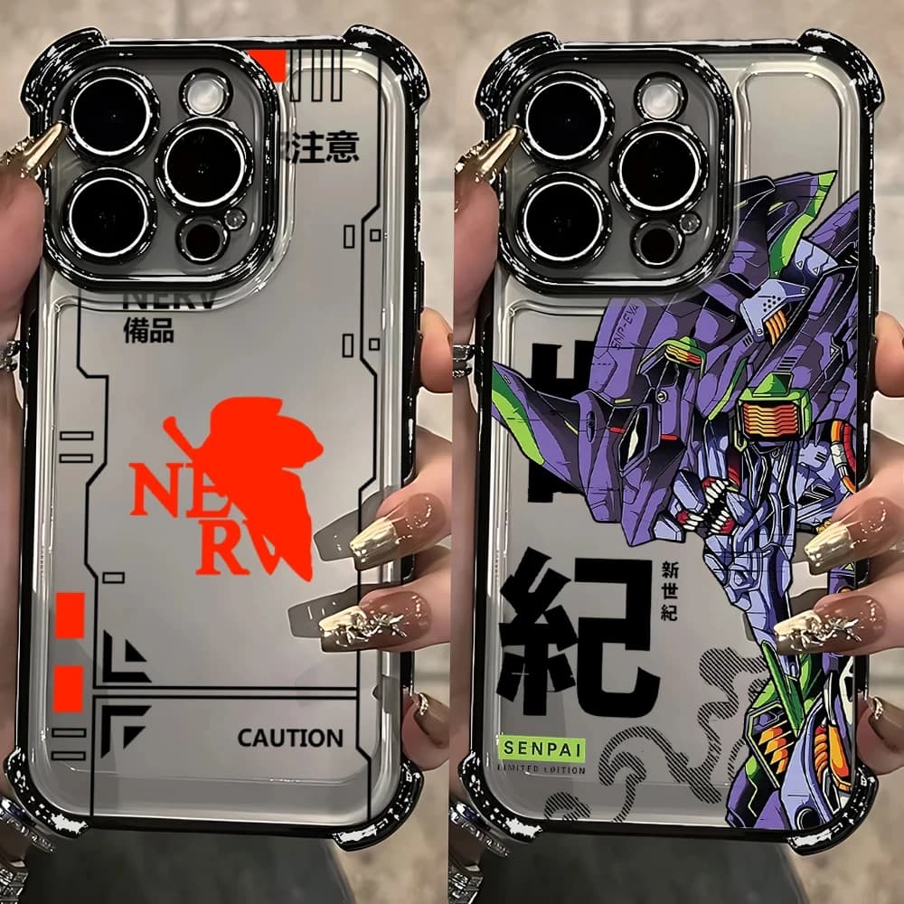 Cover Anime N-Neon G-Genesis E-Evangelion per Samsung Galaxy S25 Edge S24 S23 S22 S21 S20 FE Note 20 Ultra Plus A73 A55 5G