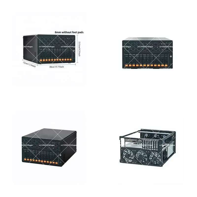 12 Bay Hot Swap Server Chassis for ATX Motherboard NAS Storage Case for Network Data Industrial PC