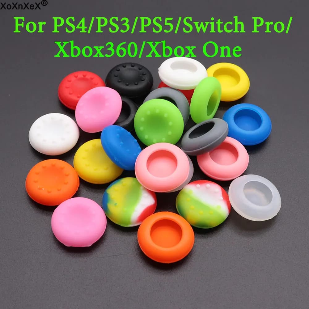10PC Silicone Thumb Stick Caps Cover per PS5/PS3/PS4/XBOX360/ONE Gamepad Grip Rocker Cap Button custodia protettiva accessori per giochi