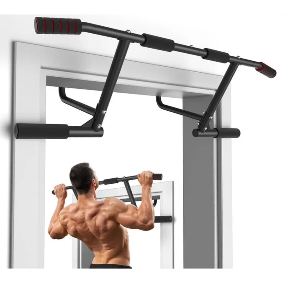 Pull Up Bar for Doorway, 440 lbs Heavy Duty Upper Body Fitness Workout Bar for Home Gym Exercise, Multi-Grip Strength Wall Moun
