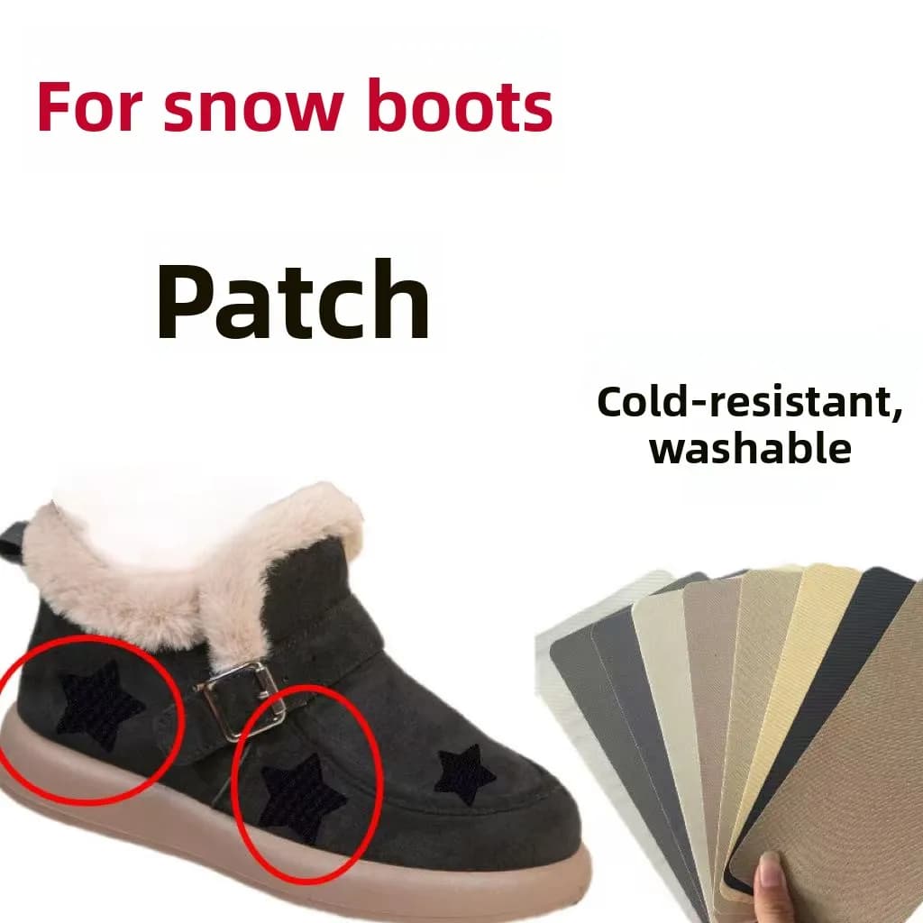 Patch per riparazione scarponi da neve Tee-Piece, patch decorativa per fori e decorazioni frontali, patch autoadesiva senza cuciture