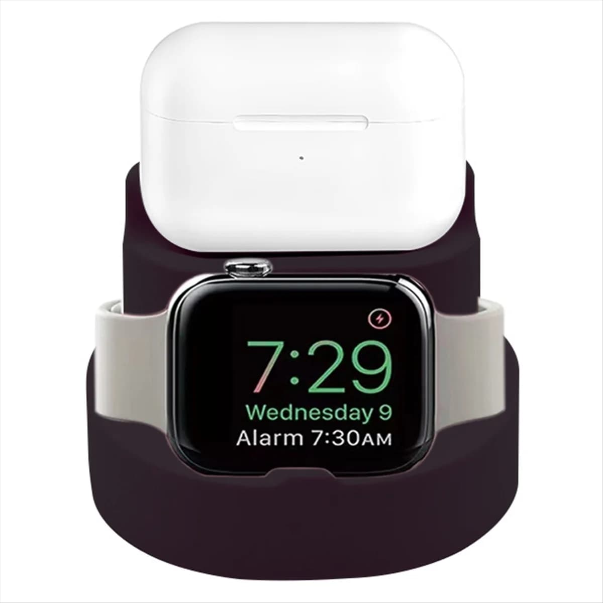 ABGV Supporto in silicone 2 in 1 per base di ricarica per supporto per cuffie per auricolari Night Dock A