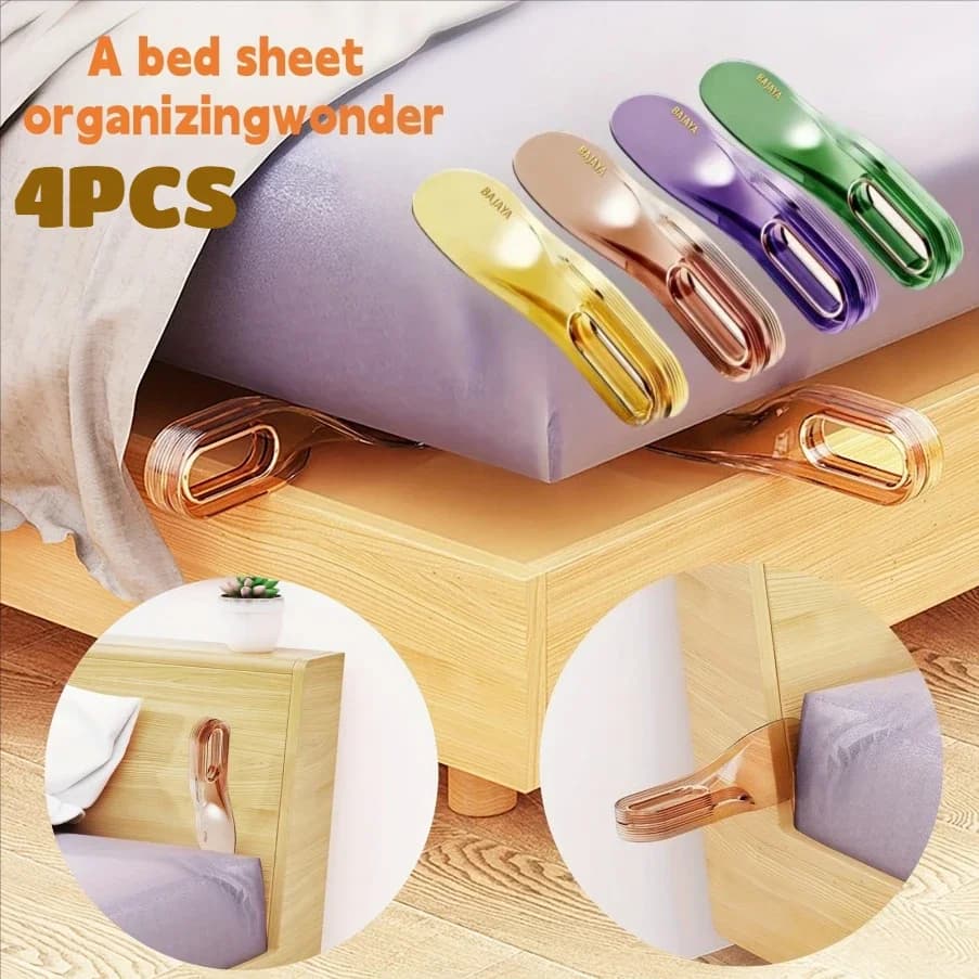yes4PCS Bed Lifter Bed Linen Organizer Bed Sheet Tucker Tool Home Mattress Lifter Labor Saving Sheet Change Helper Sturdy Effici