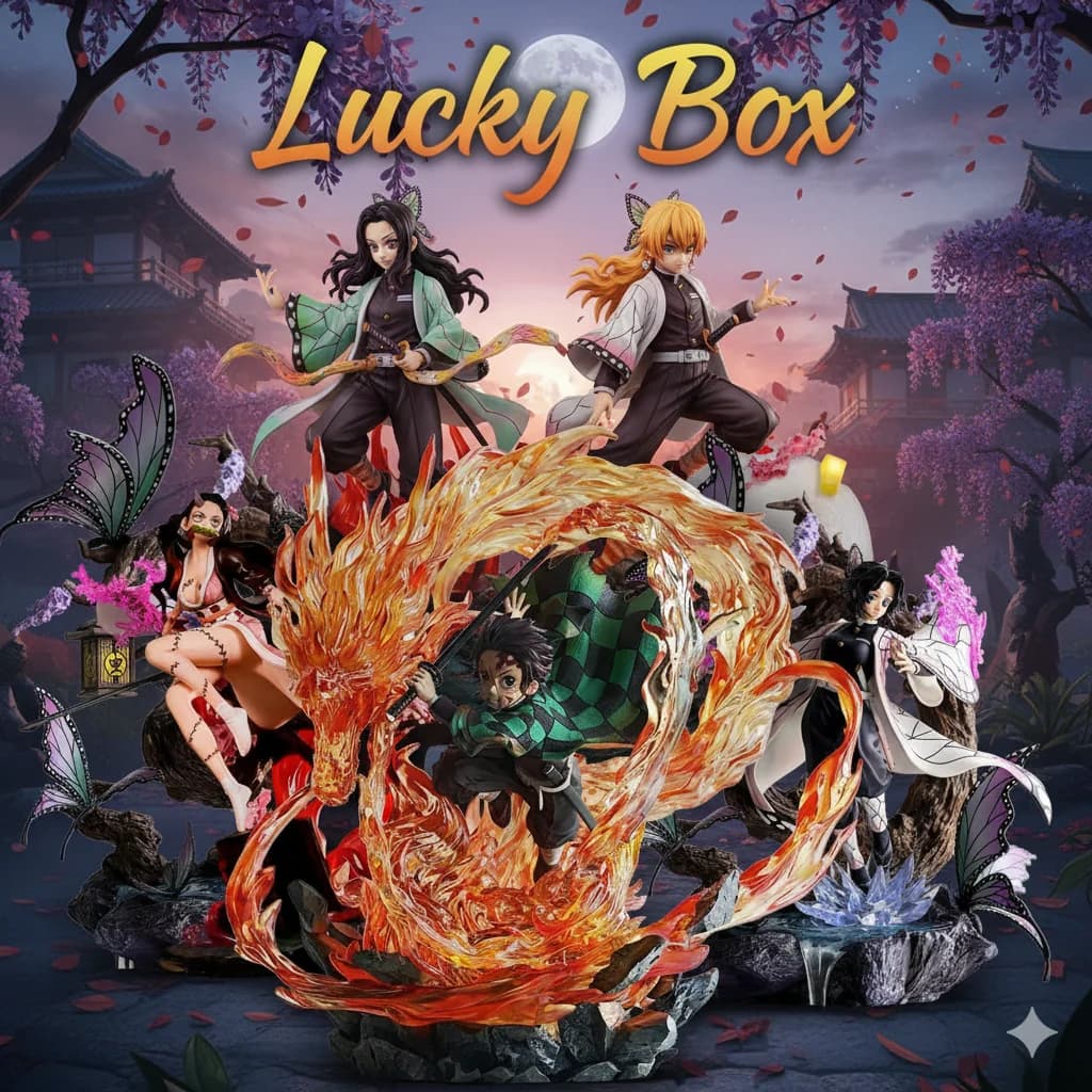 Demon Slayer Anime Figure Blind Box in PVC, Modellino da Collezione, Regalo a Sorpresa per Fan, Bambini e Adulti - Nuova Uscita