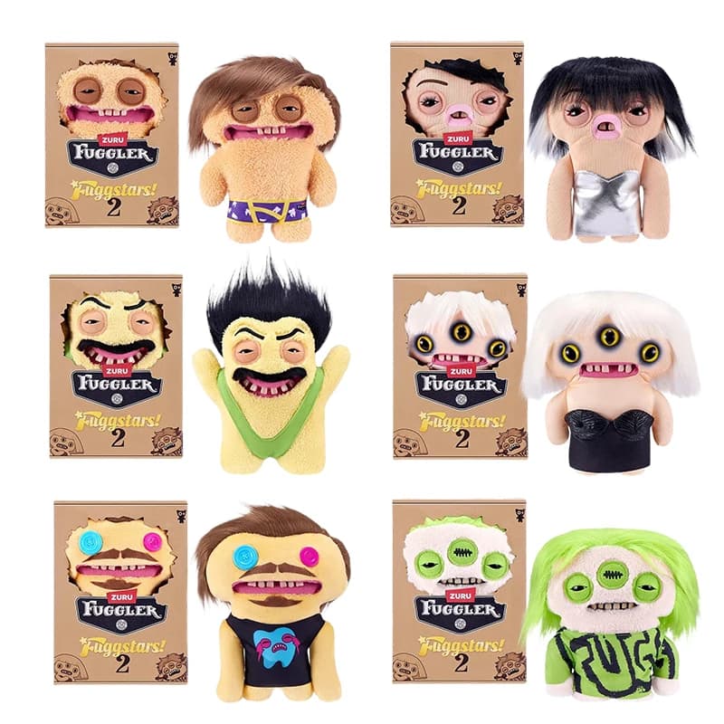 Peluche Originali Fuggler Teeth Monsters, Fugg Stars, Lady Fugg, Fuggbieb Eyelish, Bambole Anime Imbottite da Collezione, Regali