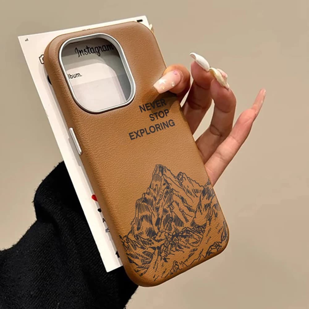 Luxury Mountains Positive Case For iPhone 16 Pro Max Cases iPhone 17 11 12 13 ProMax 16 14 15 Plus 7 8 XR XS Shockproof Fundas