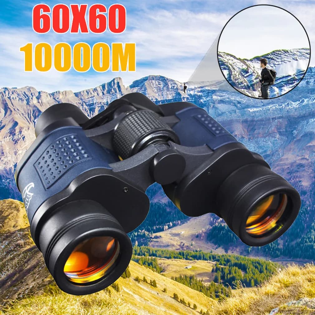 Binocolo HD 60x60 Telescopio Caccia esterna Visione notturna 3000M HD Escursionismo Viaggi Militare Telescopio sportivo professionale Caldo