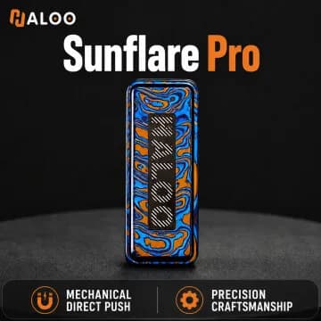 HALOOPLAYER Sunflare Pro Slider Meccanico in Lega di Titanio, Fidget Spinner in Metallo EDC e Giocattolo Antistress
