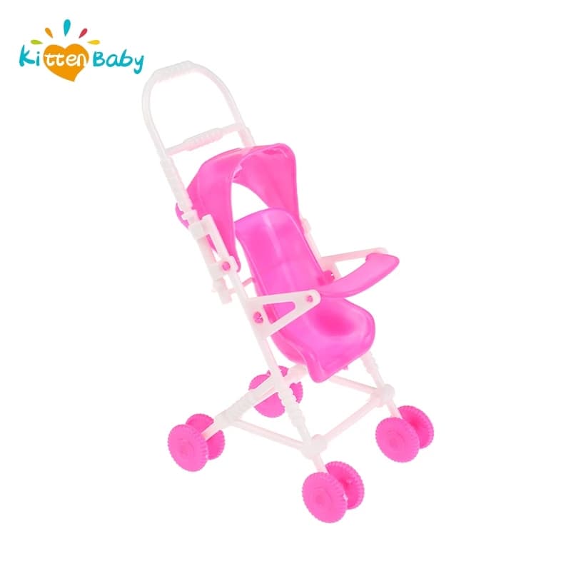 Fai da te assemblare carrozzina passeggino carrello accessori per bambole mobili famiglia felice per bambola Nursery mobili carrelli giocattoli