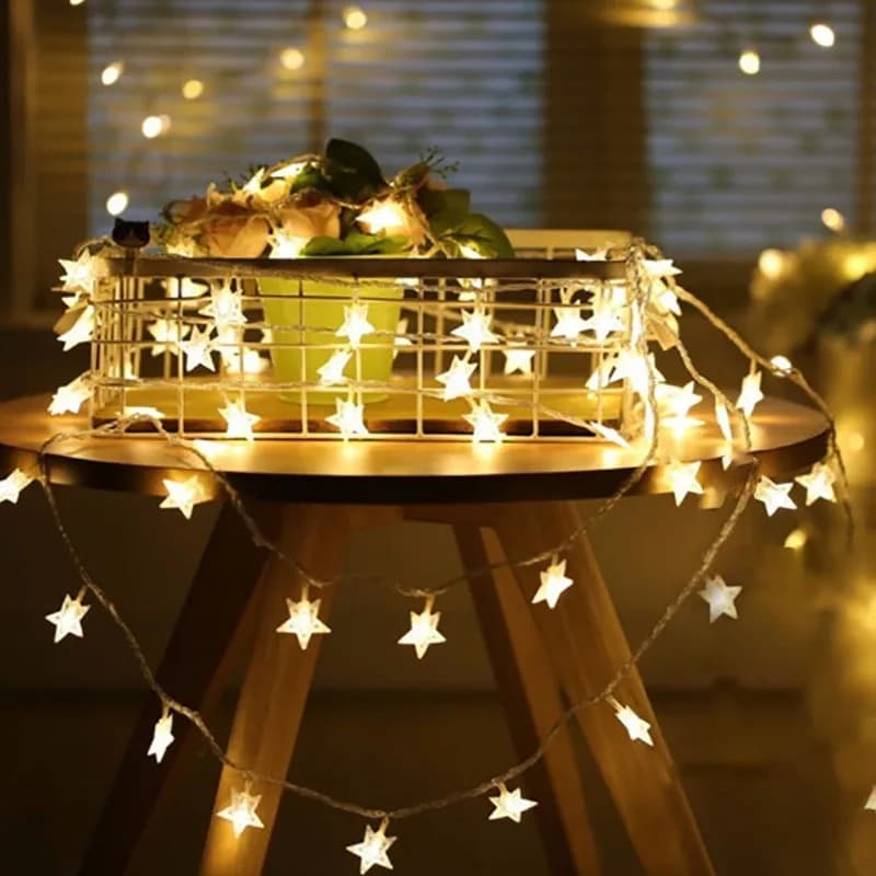 1.5M 3M 6M 10M Star String Lights LED Fata Ghirlanda Impermeabile Per Capodanno Natale Matrimonio Decorazione per interni domestici